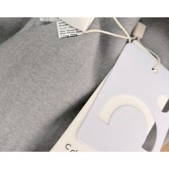 NWT FALL 2025! COMMENSE lt gray felt mini skirt white… - Picture 5 of 6